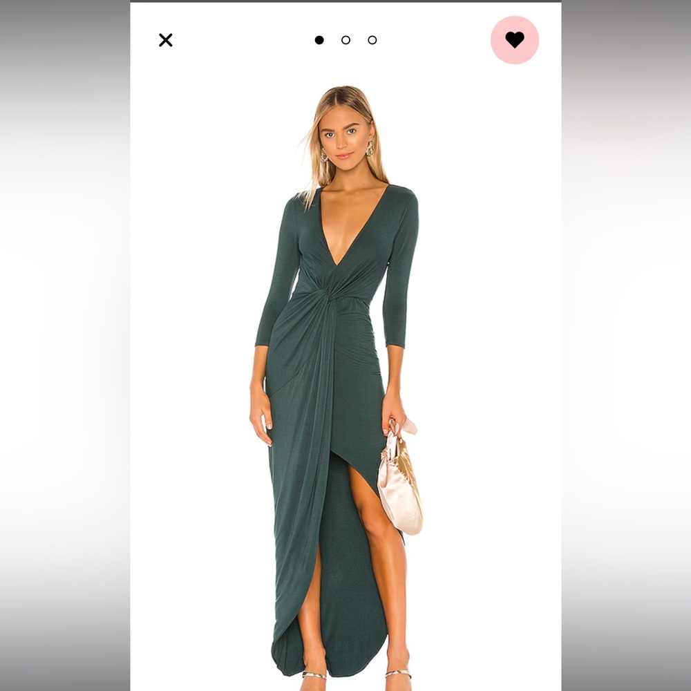 Lovers and Friend Everglade Green Maxi Dress in size small